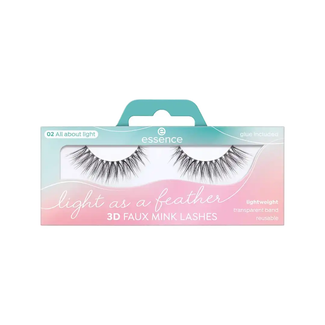essence Light as a feather 3D faux mink lashes, Assorted