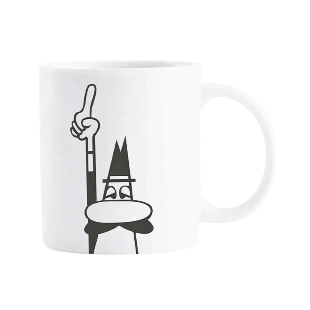 Bialetti Omino Mug, with The Iconic Gentleman with The Moustache Logo