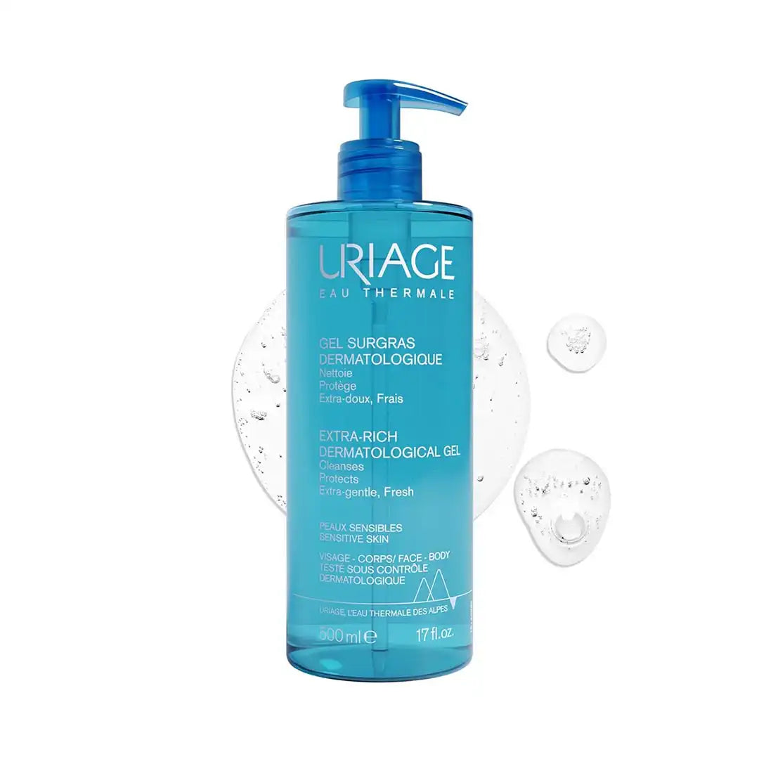 Uriage Eau Thermale Extra-Rich Dermatological Gel, 500ml