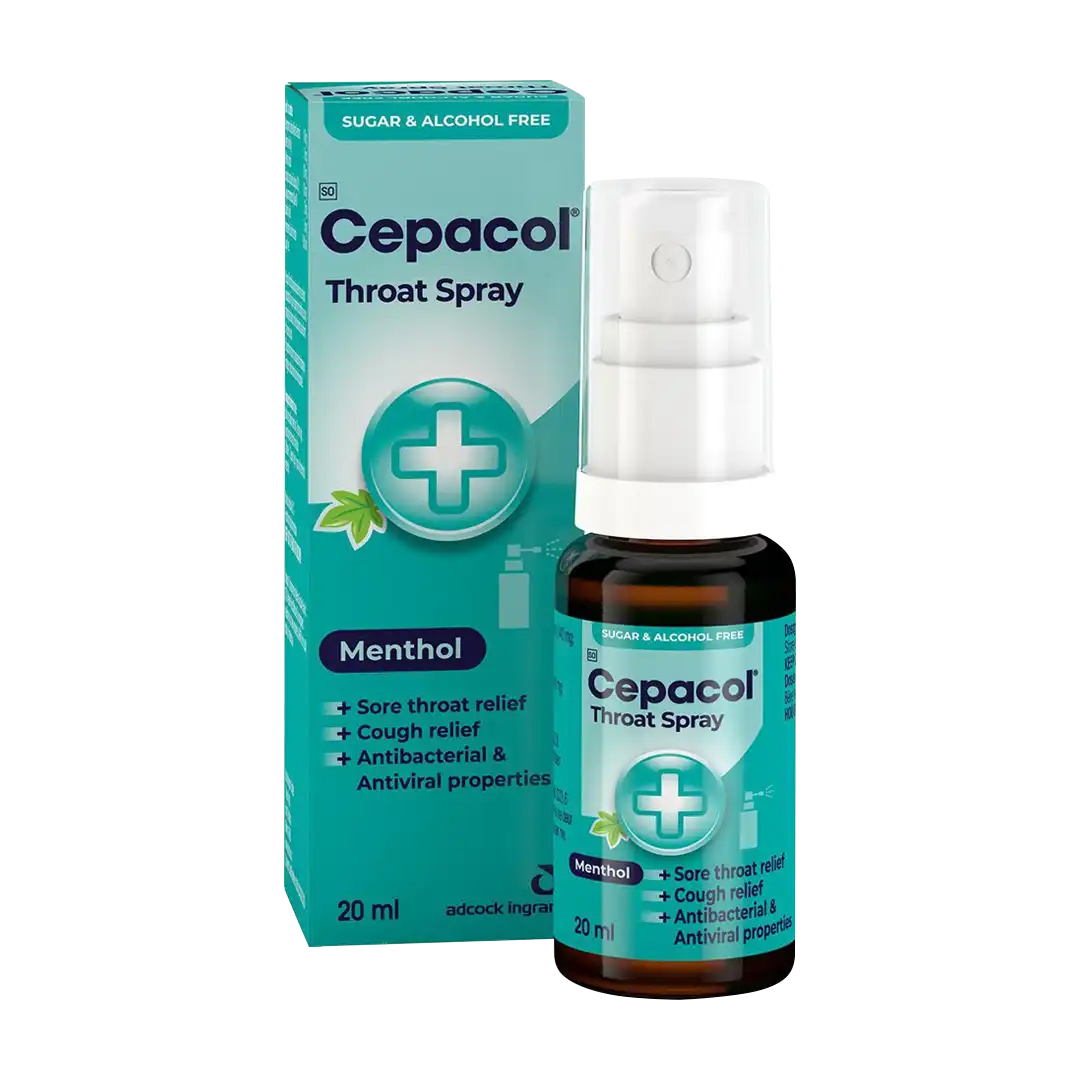 Cepacol Throat Spray Sugar Alcohol Free Menthol, 20ml