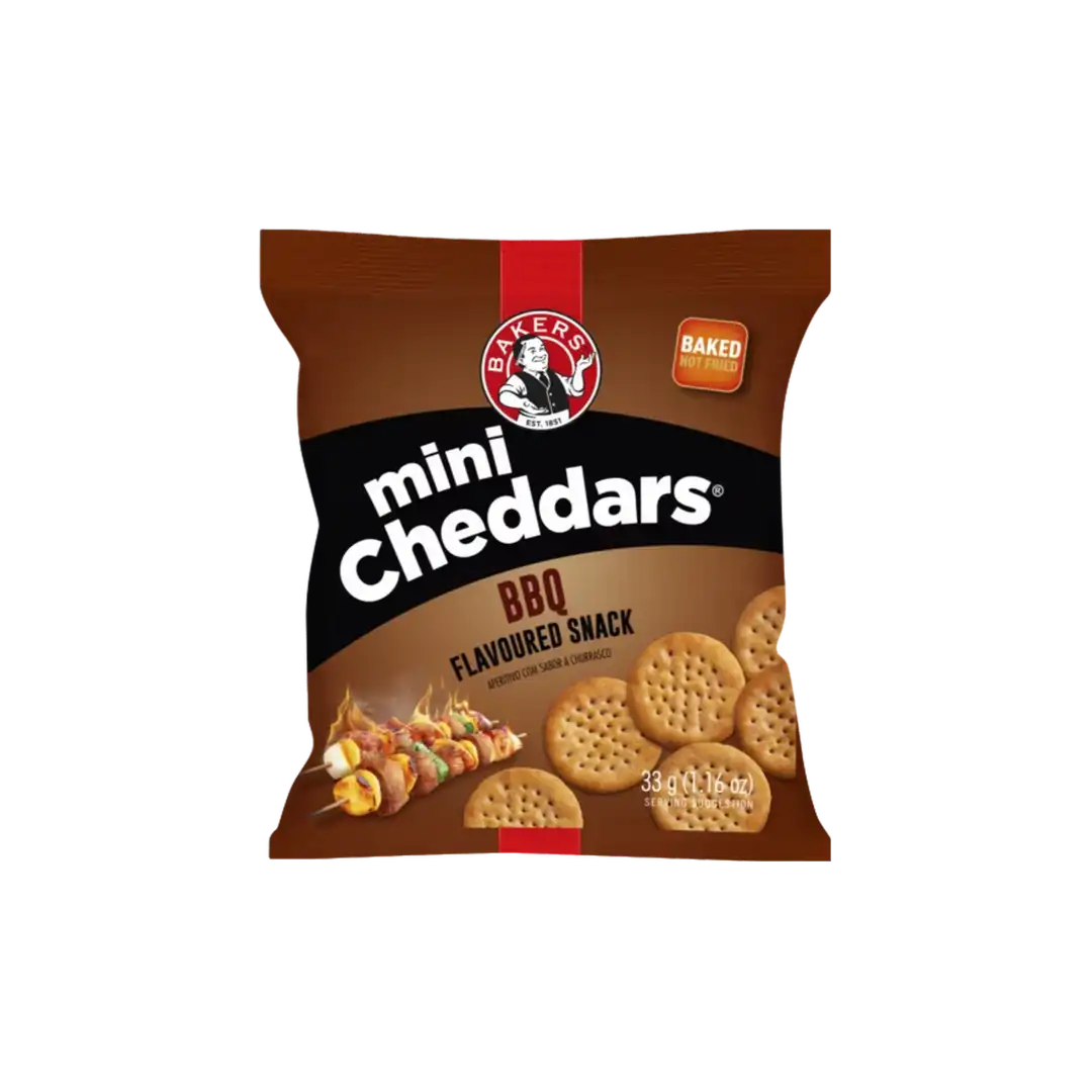 Bakers Mini Cheddars 33g, Assorted