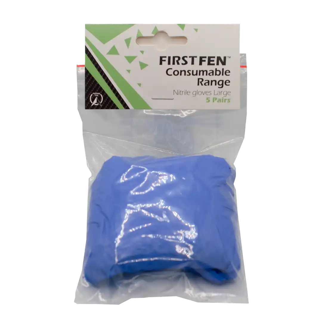 Firstfen Nitrile gloves Large, 5 Pairs