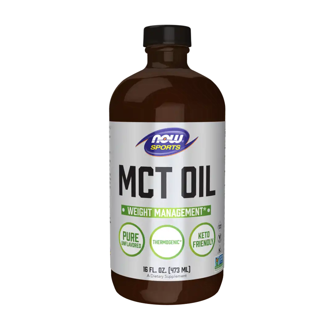 NOW Foods MCT Oil Liquid in Glass Bottle, 473ml