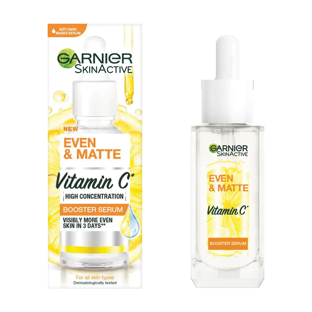 Garnier Even & Matte Vitamin C Booster Serum, 15ml