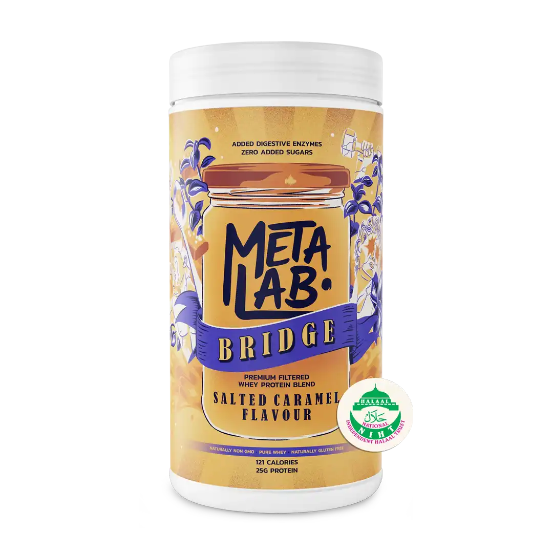 Metalab BRIDGE Premium Filtered Whey Protein Blend Salted Caramel, 29 Servings