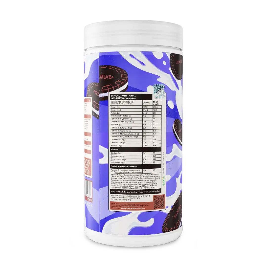 Metalab BRIDGE Premium Filtered Whey Protein Blend Cookies & Cream, 29 Servings