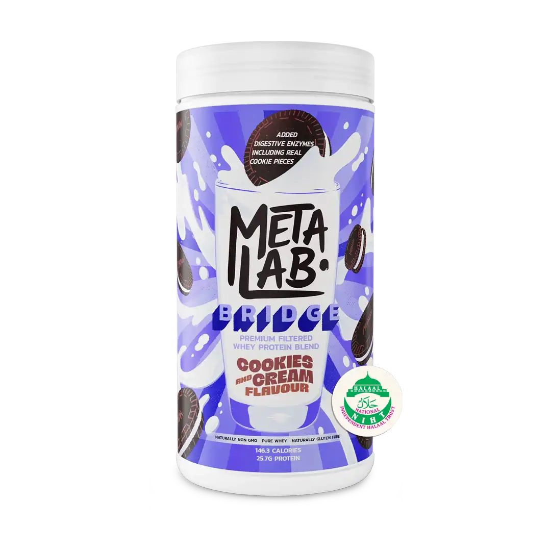 Metalab BRIDGE Premium Filtered Whey Protein Blend Cookies & Cream, 29 Servings
