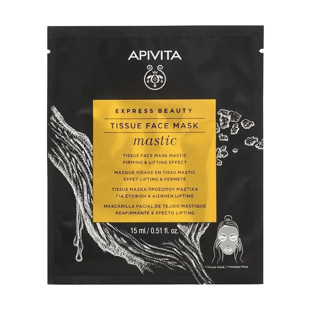 APIVITA Express Beauty Firming & Lifting Tissue Face Mask Mastic, 15ml