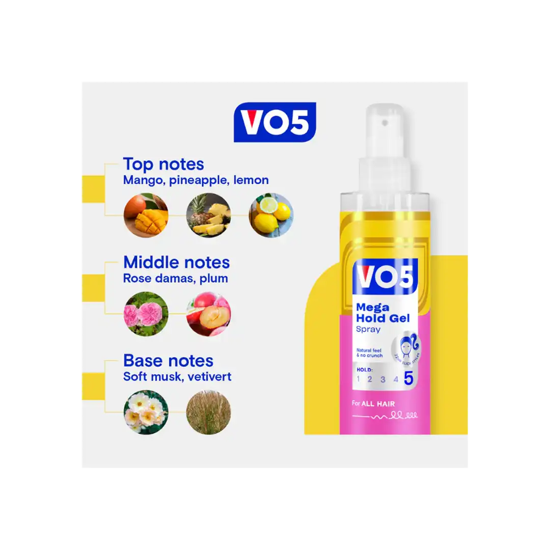 VO5 Mega Hold Gel Spray, 200ml