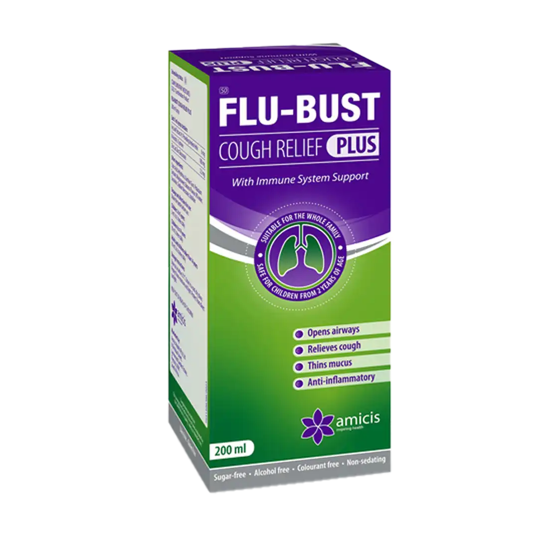 Flu-Bust Cough Relief Plus Syrup, 200ml