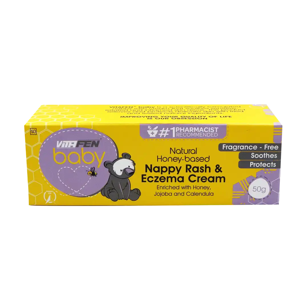 Vitafen Baby Nappy Rash & Eczema Cream, 50g