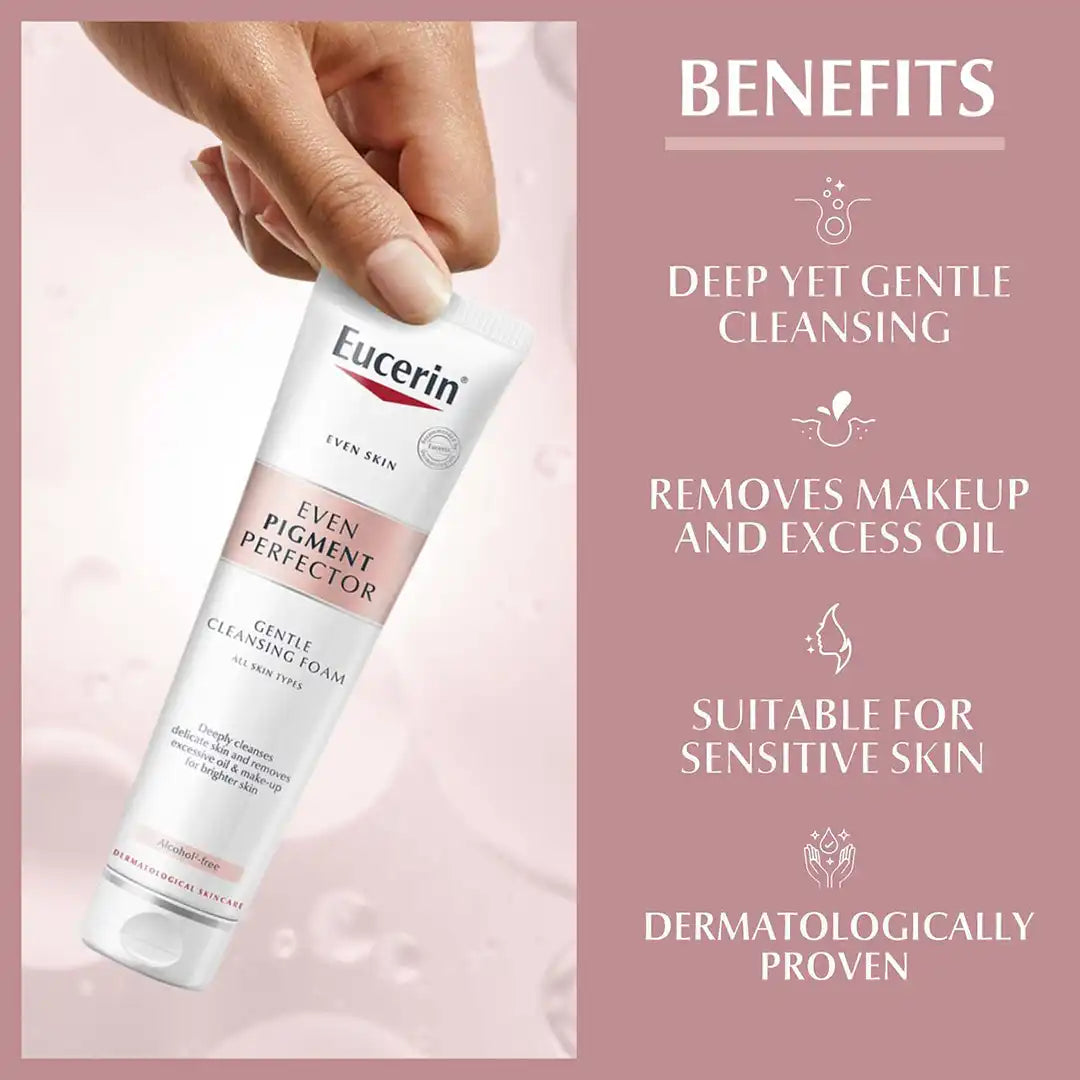 Eucerin Even Pigment Perfector Gentle Foam Cleanser, 150g