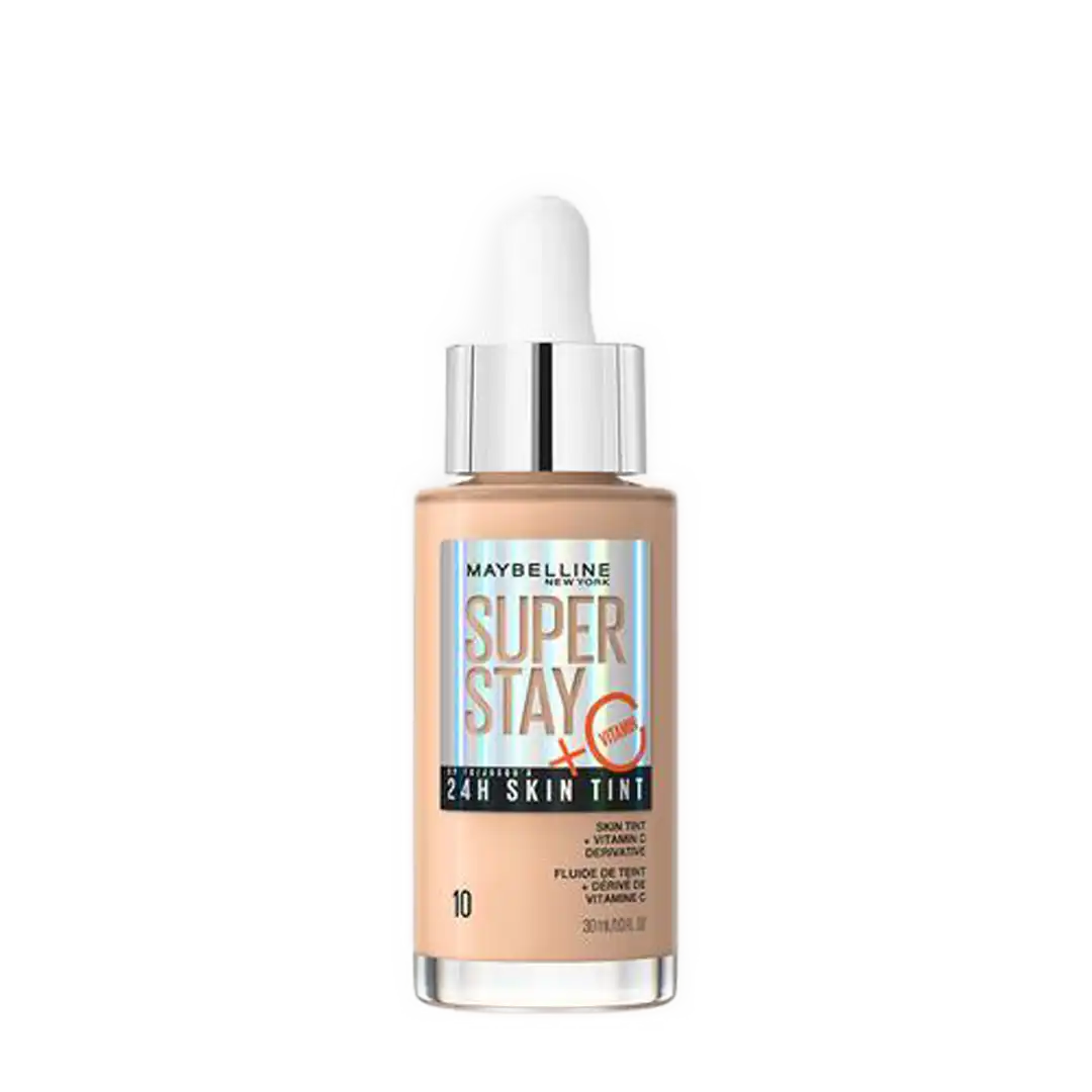 Maybelline SuperStay 24H Skin Tint Foundation with Vitamin C 30ml, Assorted