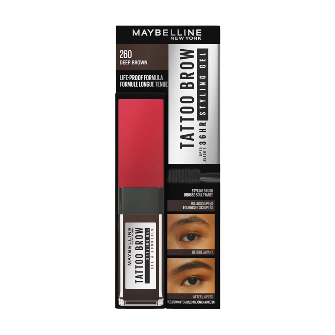 Maybelline Tattoo Studio Brow Styling Gel, Assorted