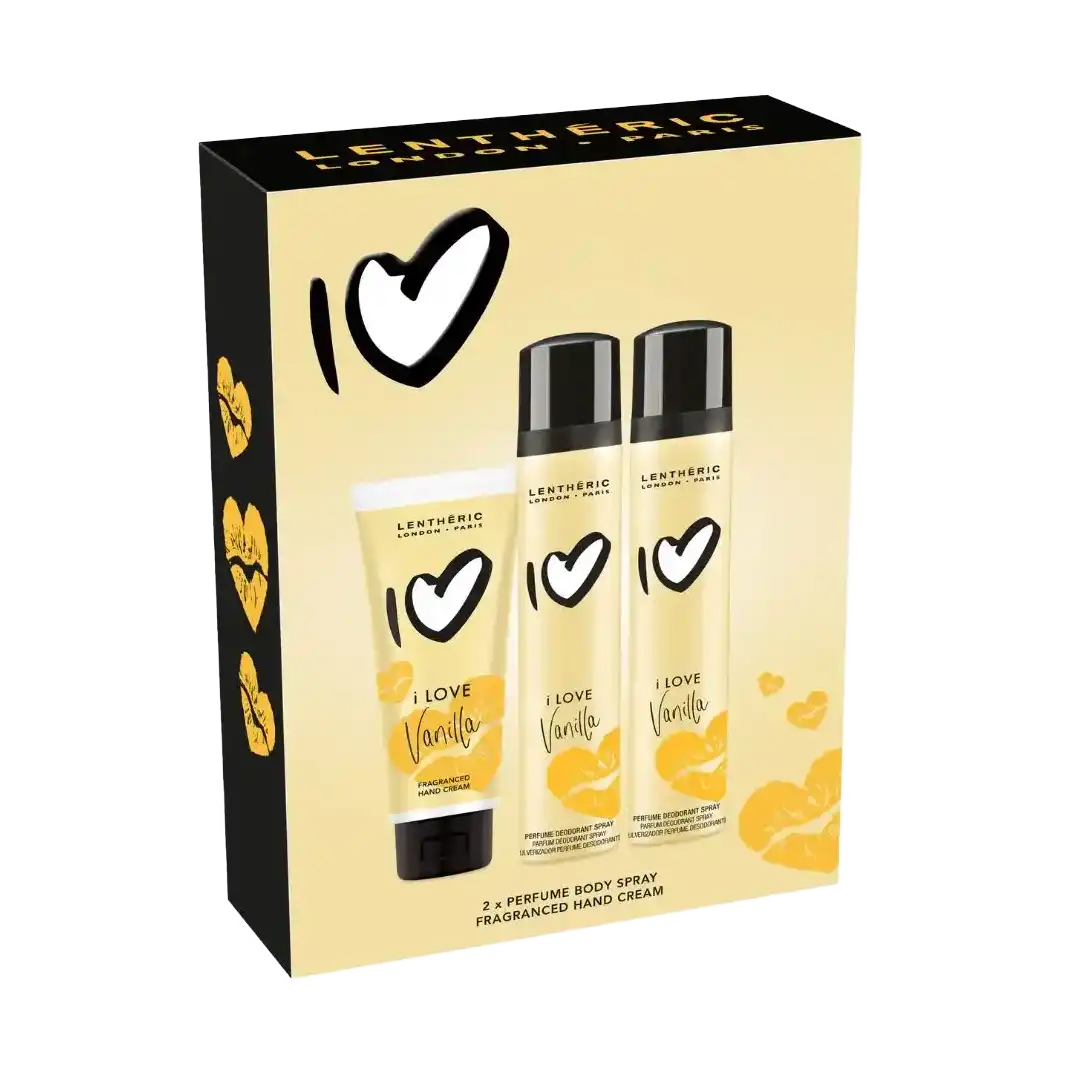 Lentheric Hoity Toity I Love Vanilla Perfume Body Spray x 2 Hand Cre Lentheric Hoity Toity I Love Vanilla Perfume Body Spray x 2 Hand Cre