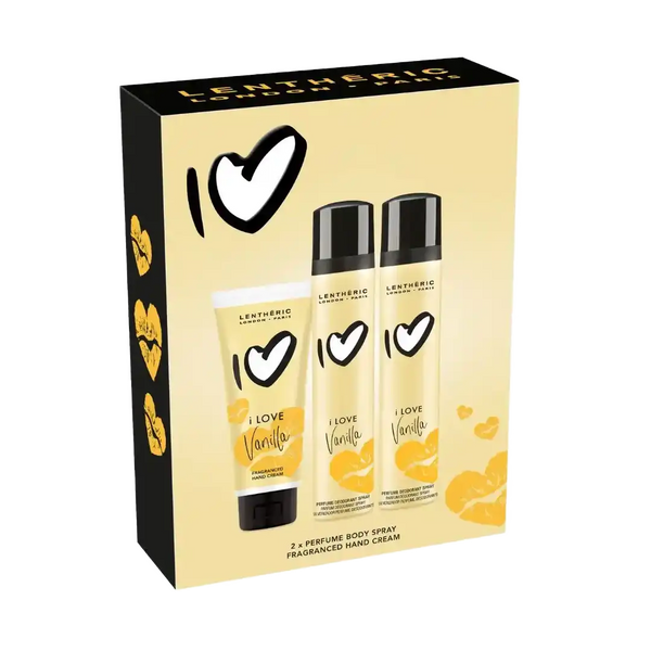 Lentheric Hoity Toity I Love Vanilla Perfume Body Spray x 2 & Hand Cre