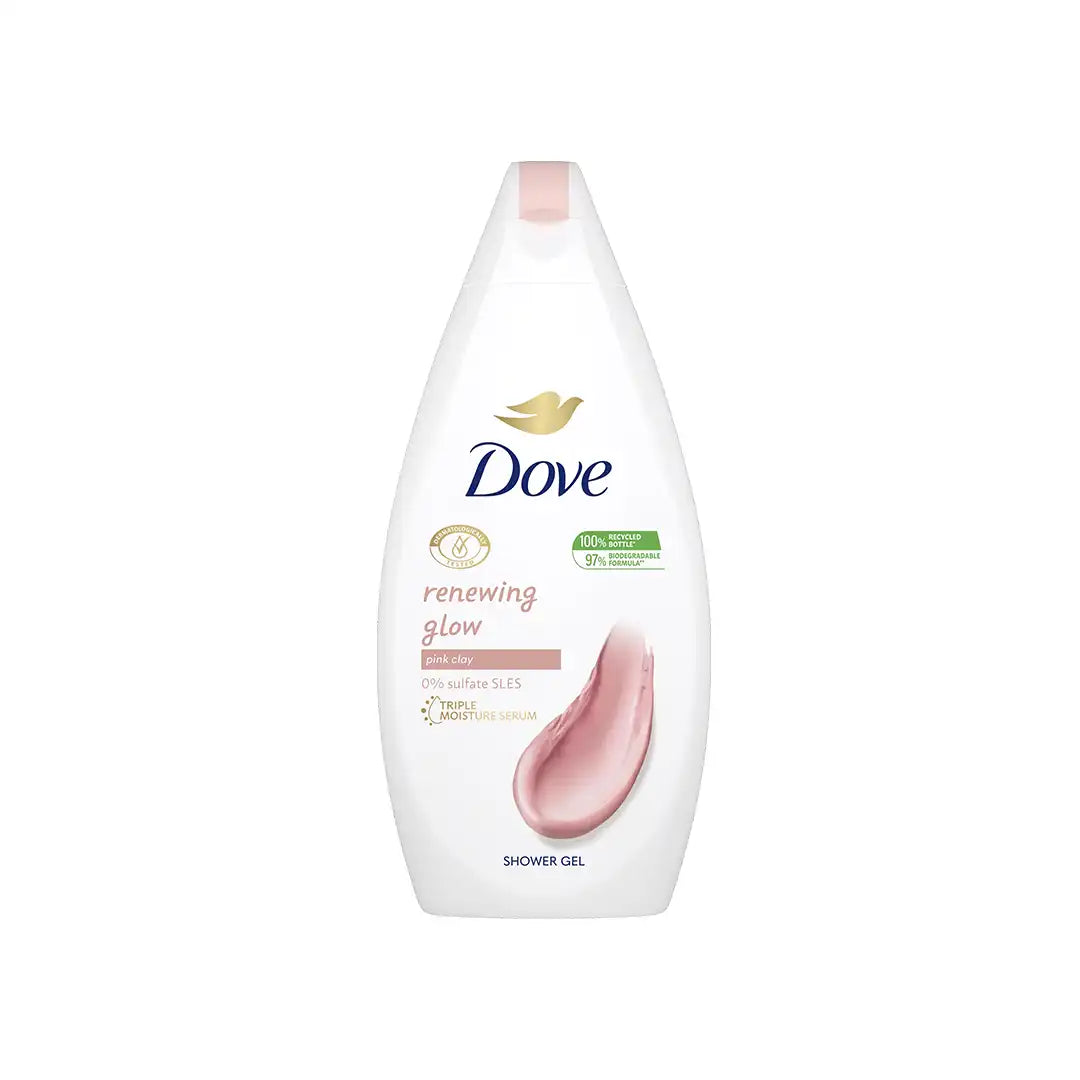 Dove Pink Clay Renewing Glow Shower Gel, 450ml