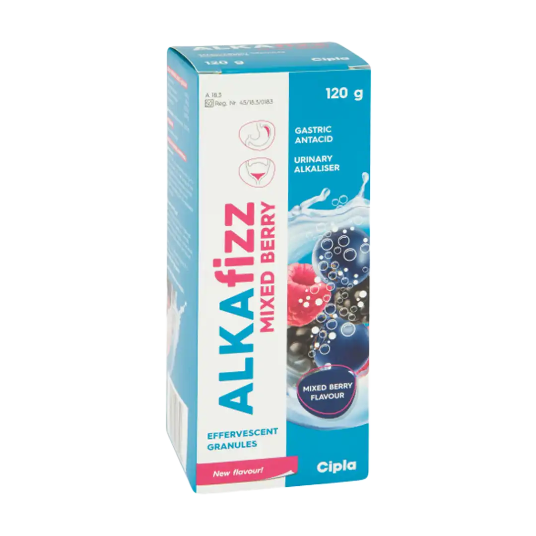 Alkafizz Effervescent Granules Mixed Berry, 120g