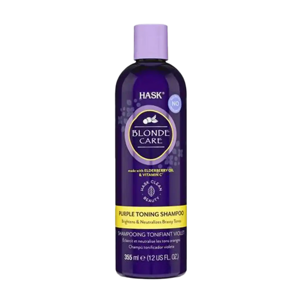 Hask Blonde Care Purple Toning Shampoo, 355ml