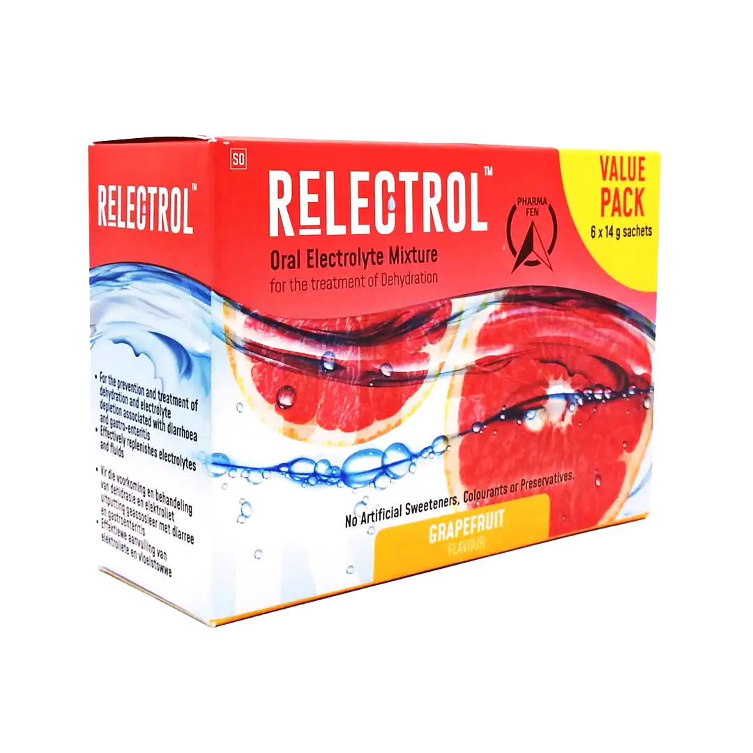 Relectrol Oral Electrolyte Mixture Grapefruit Sachet, 14g x 6's