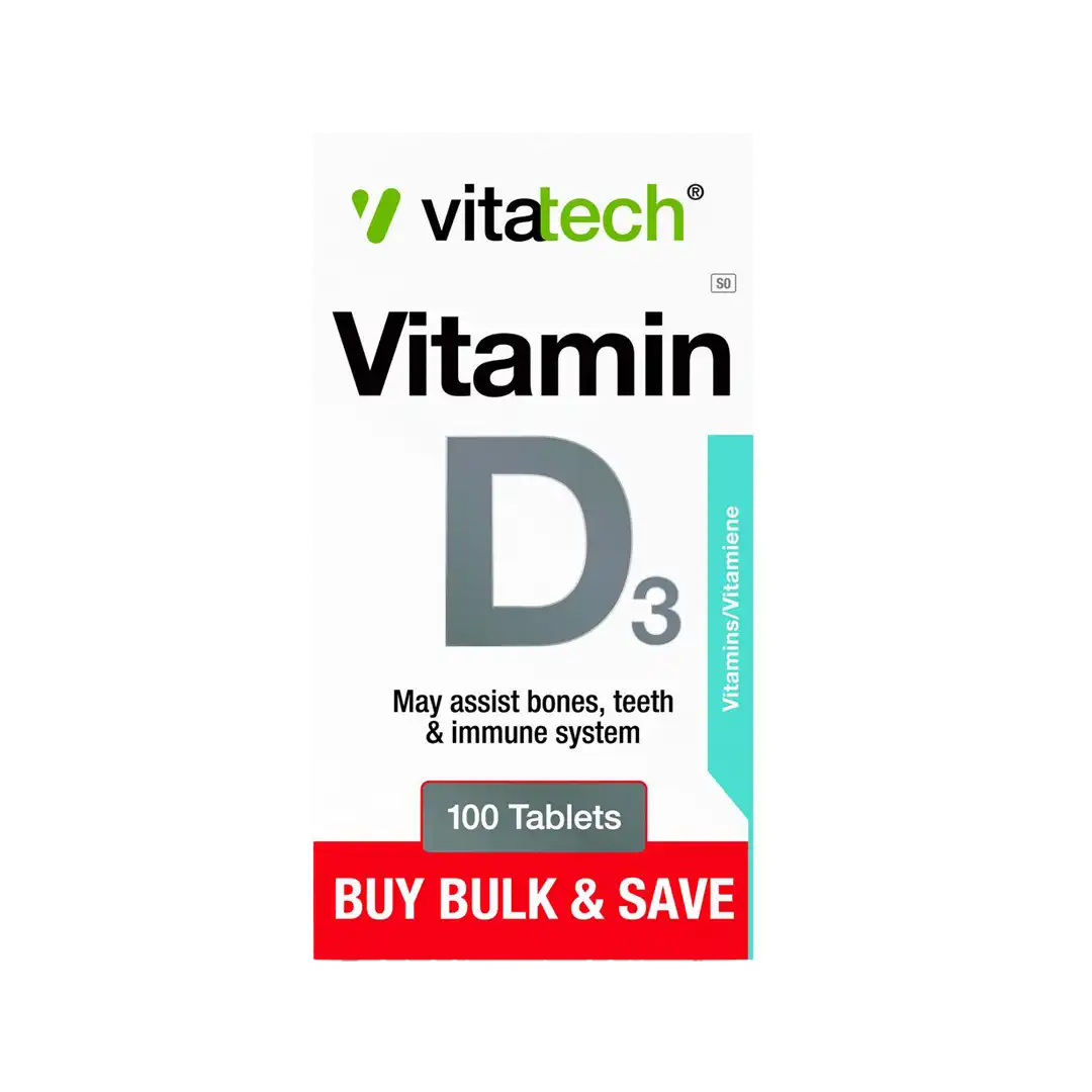 Viatech Vitamin D3 Bulk Tablets, 100's