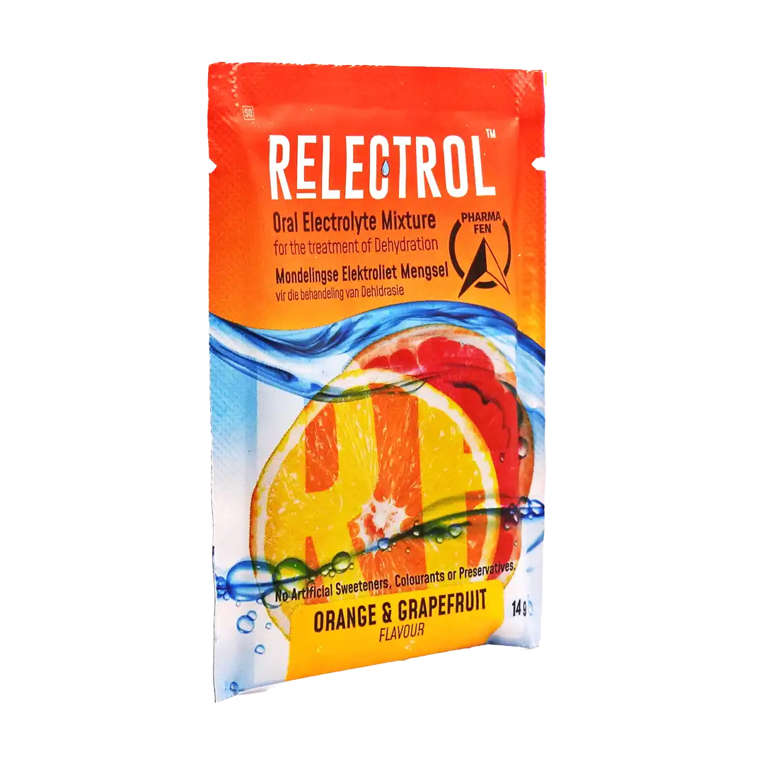 Relectrol Oral Electrolyte Mixture Orange/Grapefruit Sachet, 14g x 6's