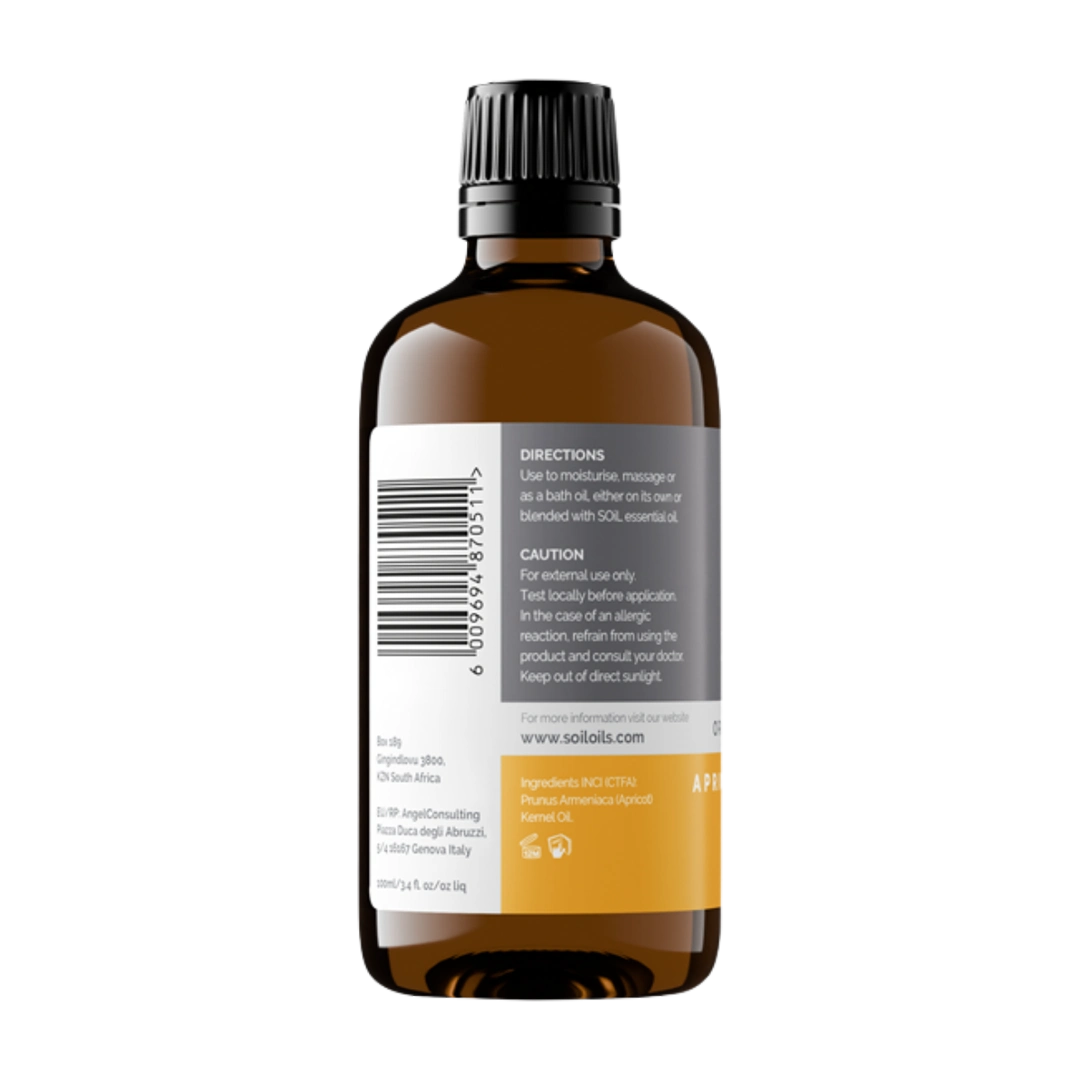 Soil Organic Apricot Kernel Oil, 100ml