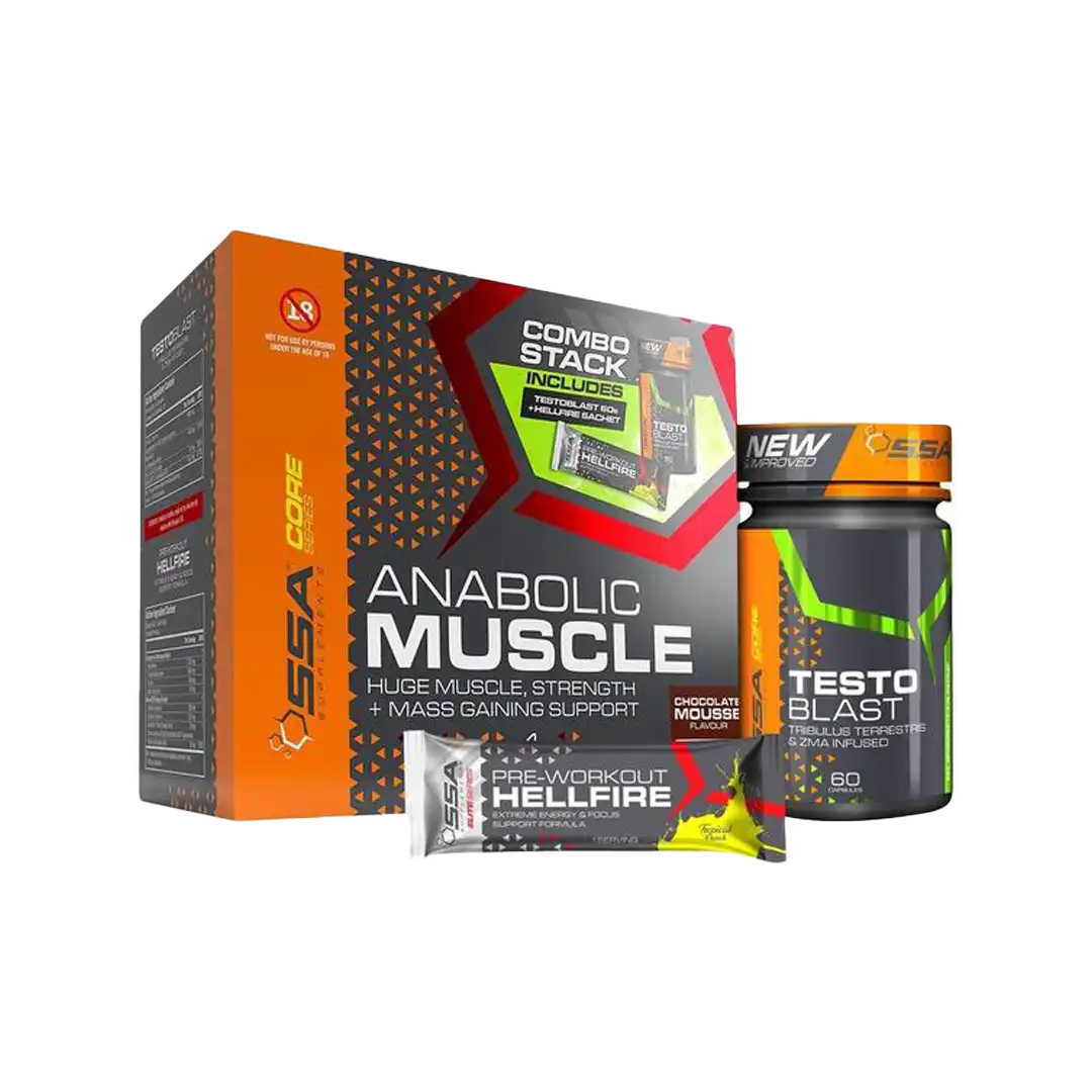 SSA Anabolic Muscle Stack Box 4kg, Assorted