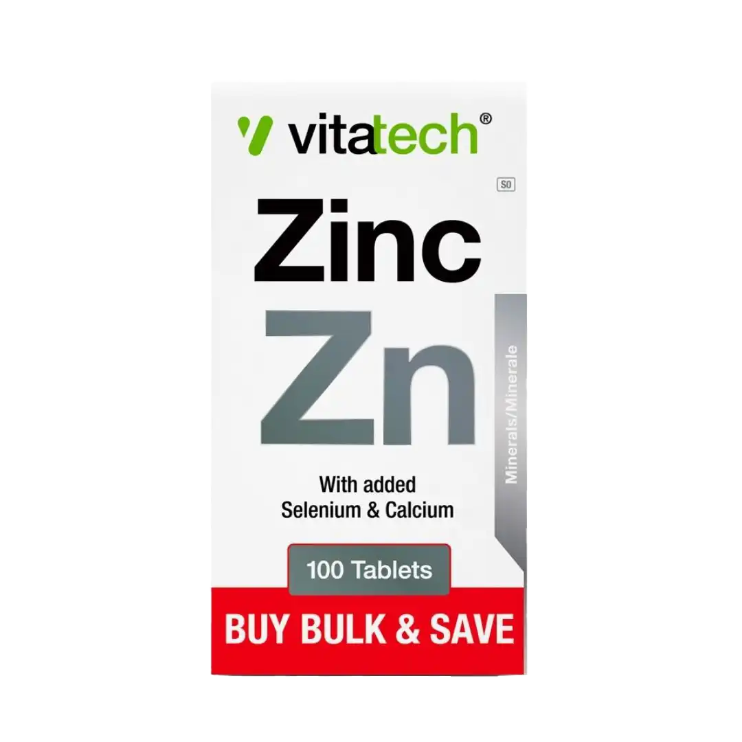 Vitatech Vitamin Zinc Bulk Tablets, 100's