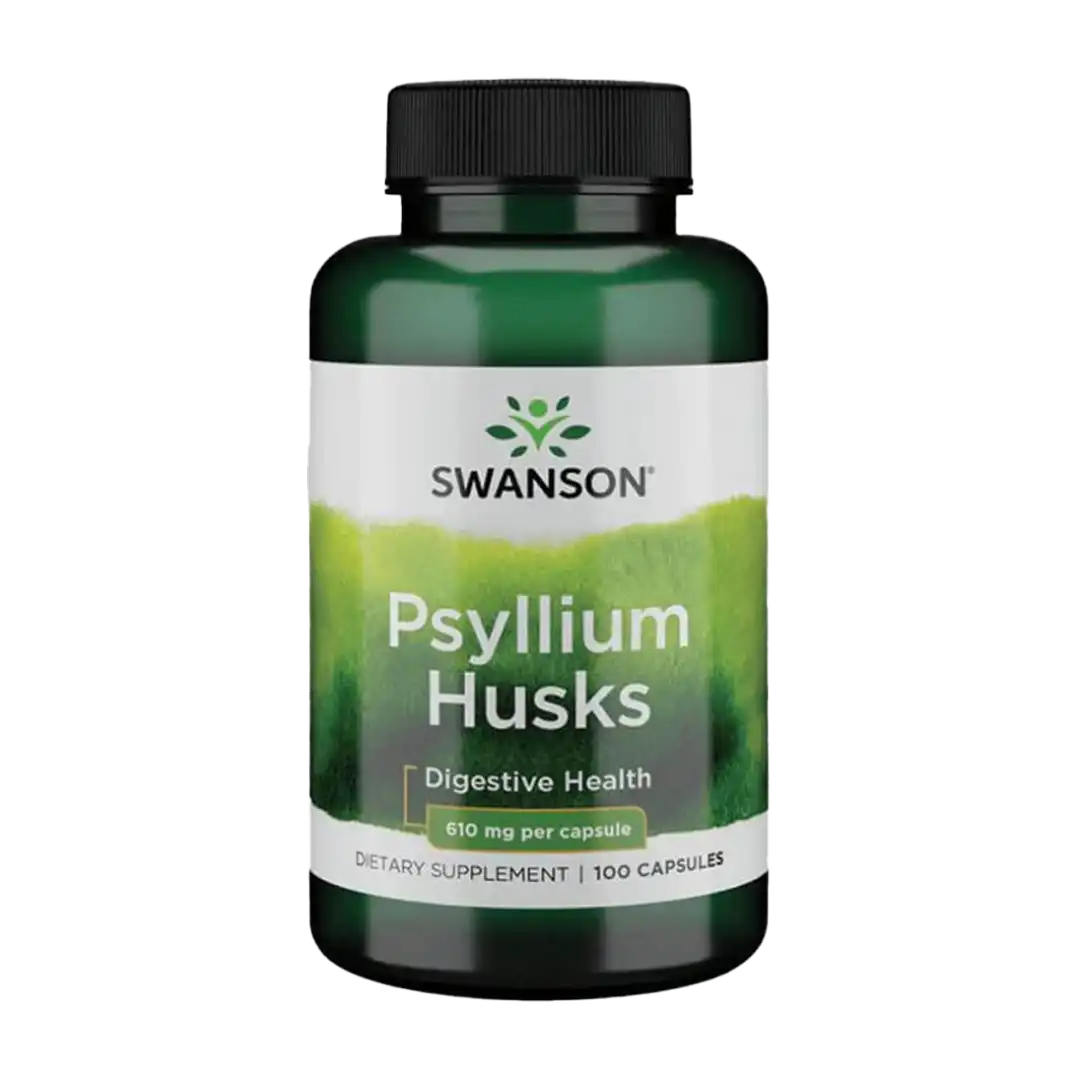 Swanson Psyllium Husks 610mg Capsules, 100's