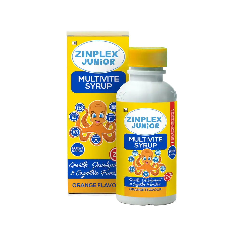 Zinplex Junior Multivite Syrup Orange, 200ml