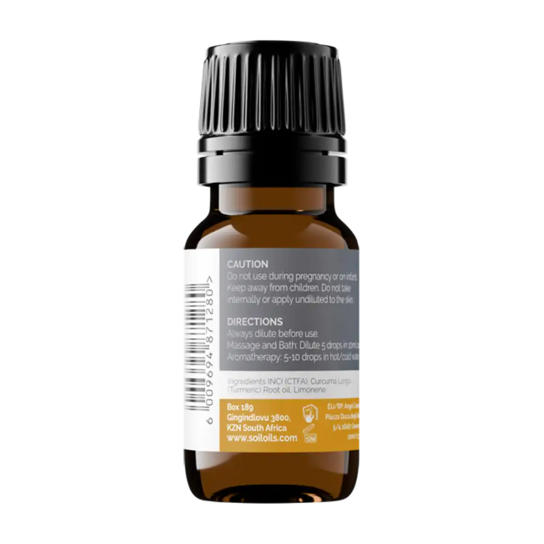 Soil Organic Turmeric Essential Oil, 10ml