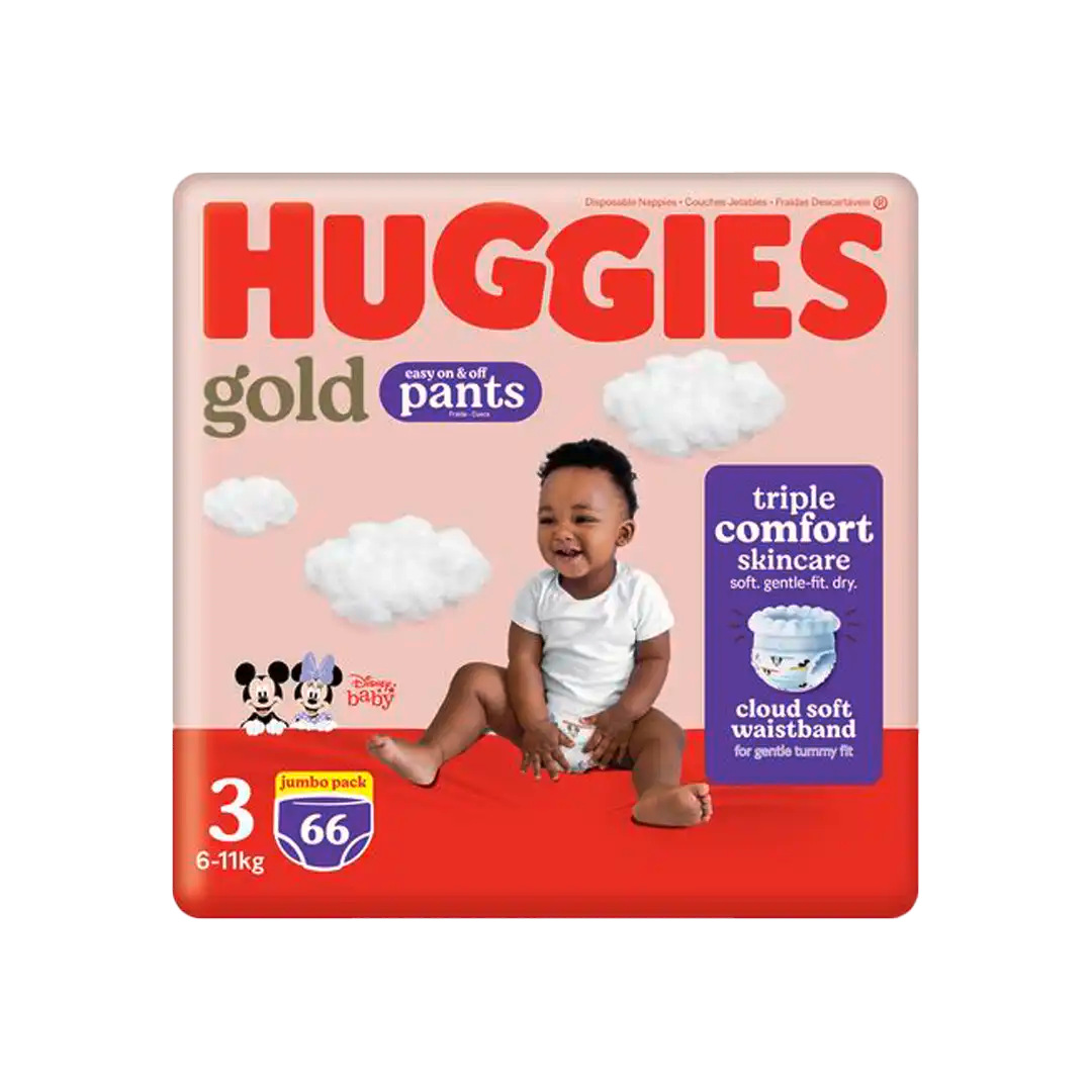 Huggies Gold Pants Jumbo Pack Size 3, 66's