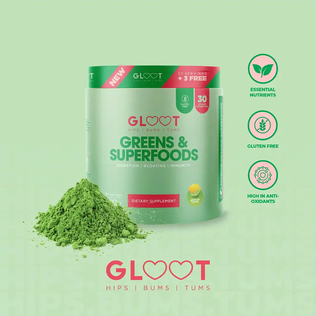 Gloot Greens & Superfoods Lemon & Lime, 180g