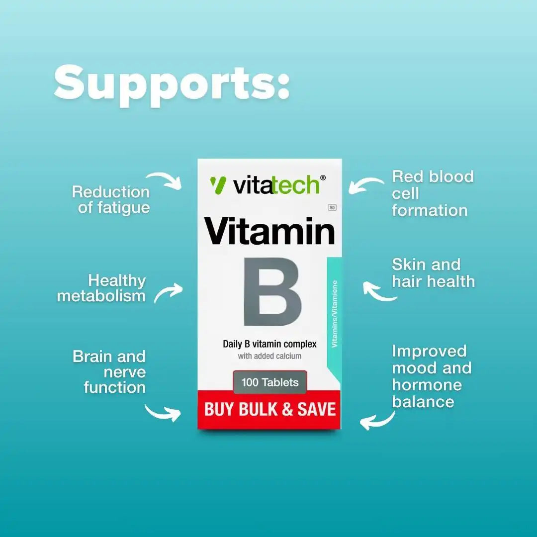 Vitatech Vitamin B Bulk Tablets, 100's