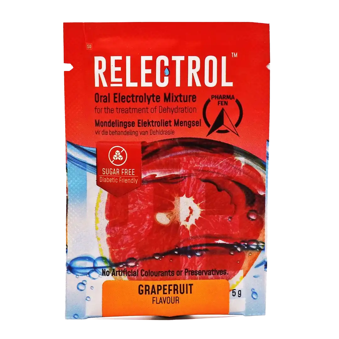 Relectrol Oral Electrolyte Mixture Sugar Free Grapefruit Sachet, 5g x 6's