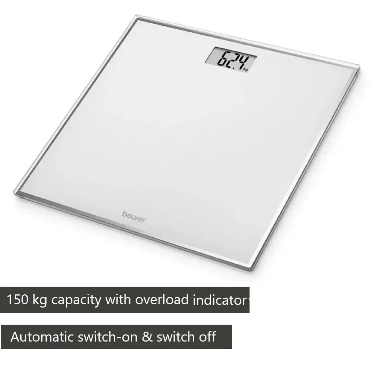 Beurer Germany GS 120 Elegant Mirror Effect Bathroom Scale