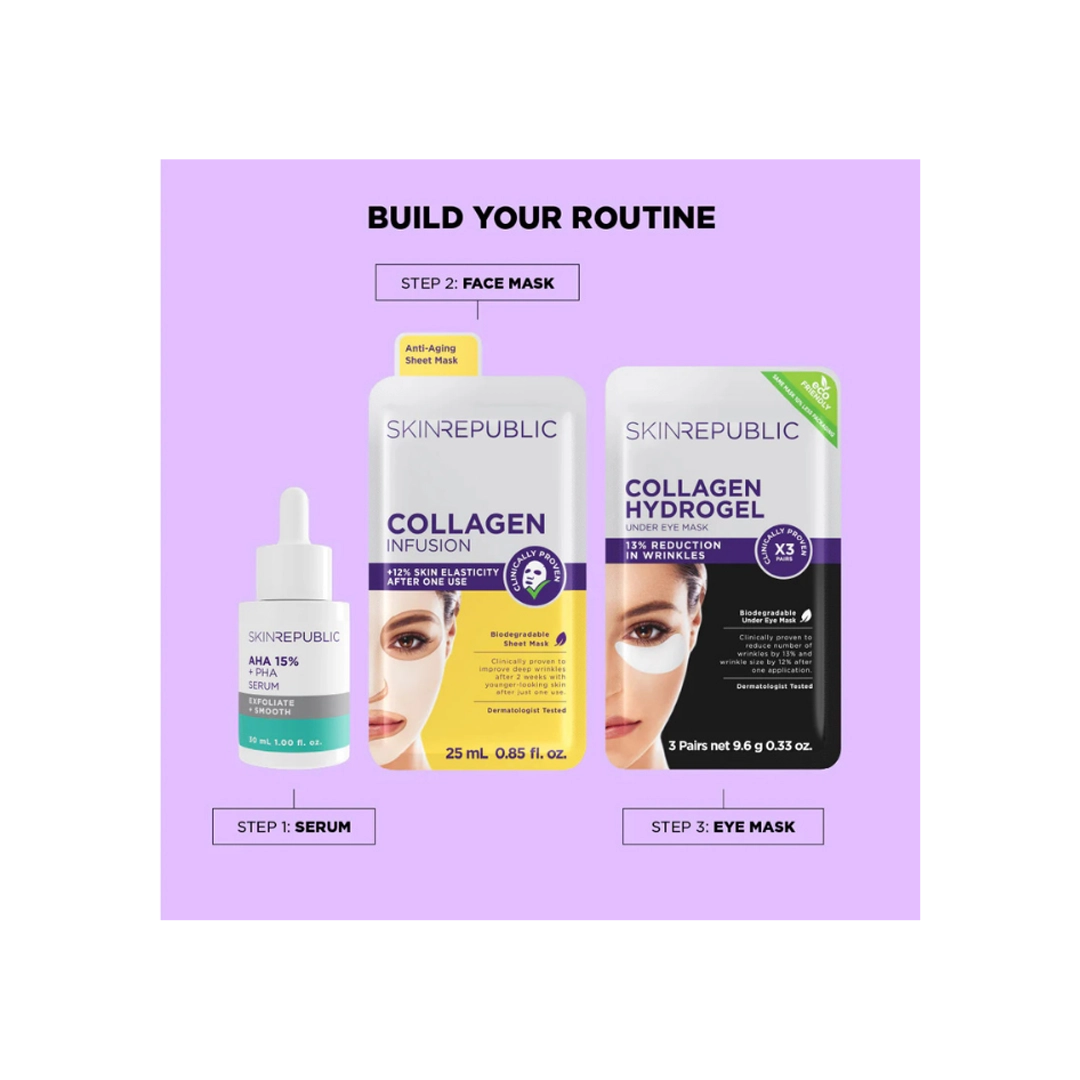 Skin Republic AHA + BHA 10% Charcoal Complex Serum, 30ml