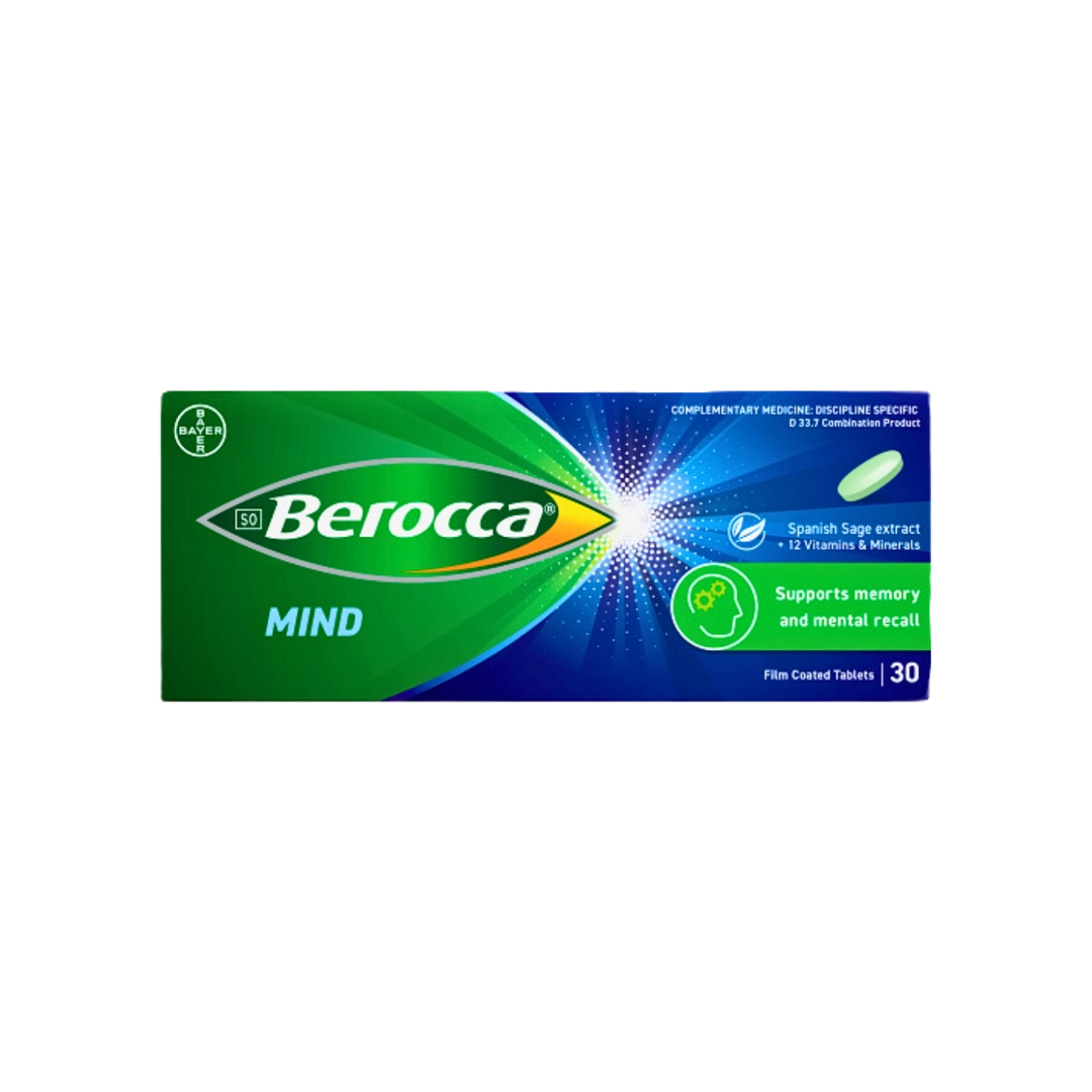Berocca Mind Film Coated Tablets, 30's