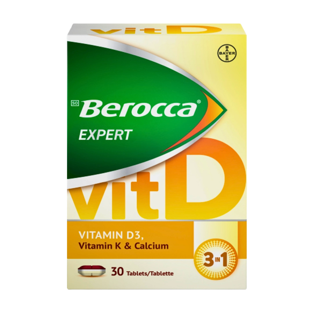 Berocca Expert Vitamin D Plus Calcium, 30's