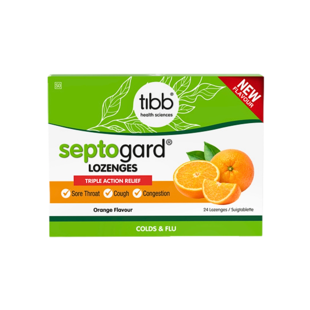 Tibb Septogard Orange Lozenges, 24's