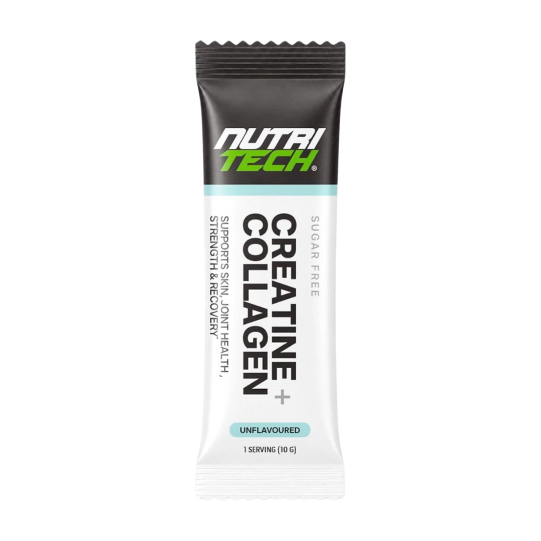 Nutritech Creatine + Collagen Unflavoured, 10g