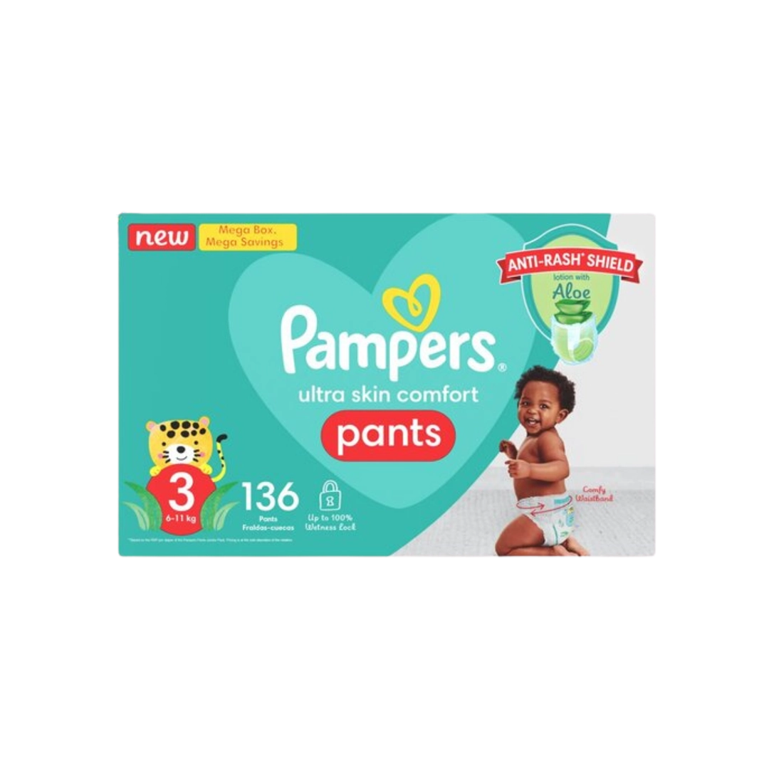 Pampers Pants Size 3 Mega Savings Box, 136's