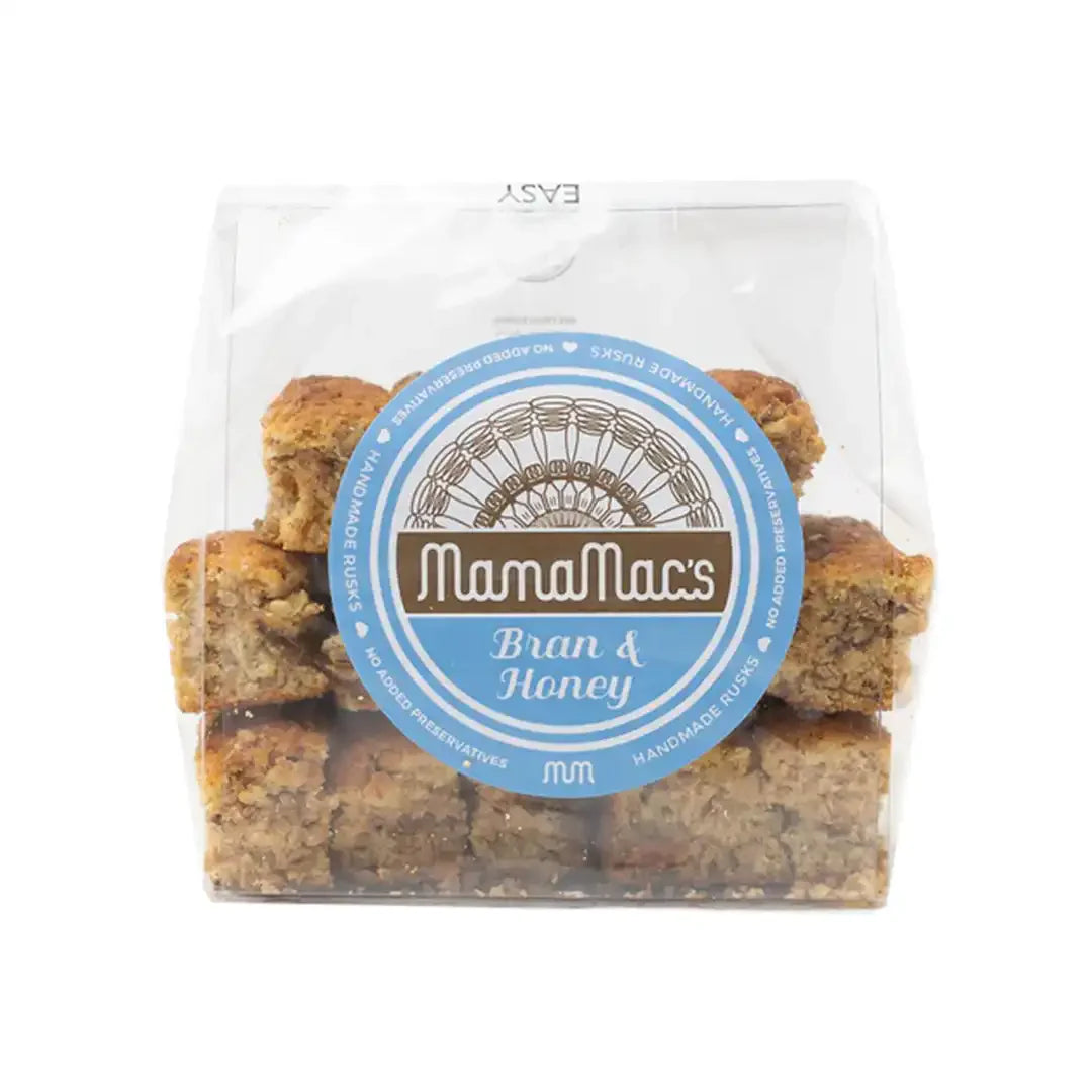 MamaMacs Bran Honey Rusks, 400g