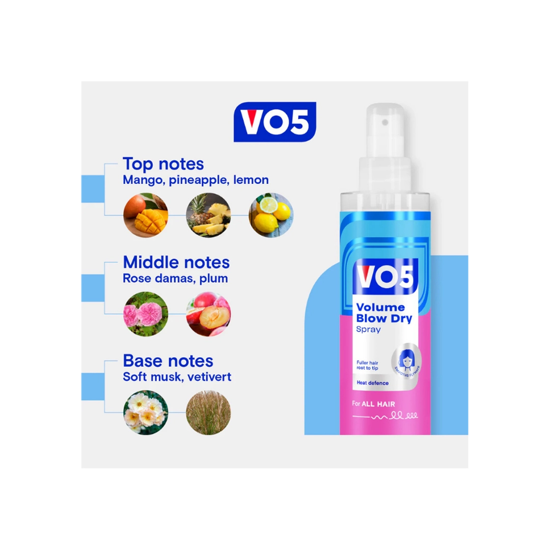 VO5 Volume Boost Blow Dry Spray, 200ml