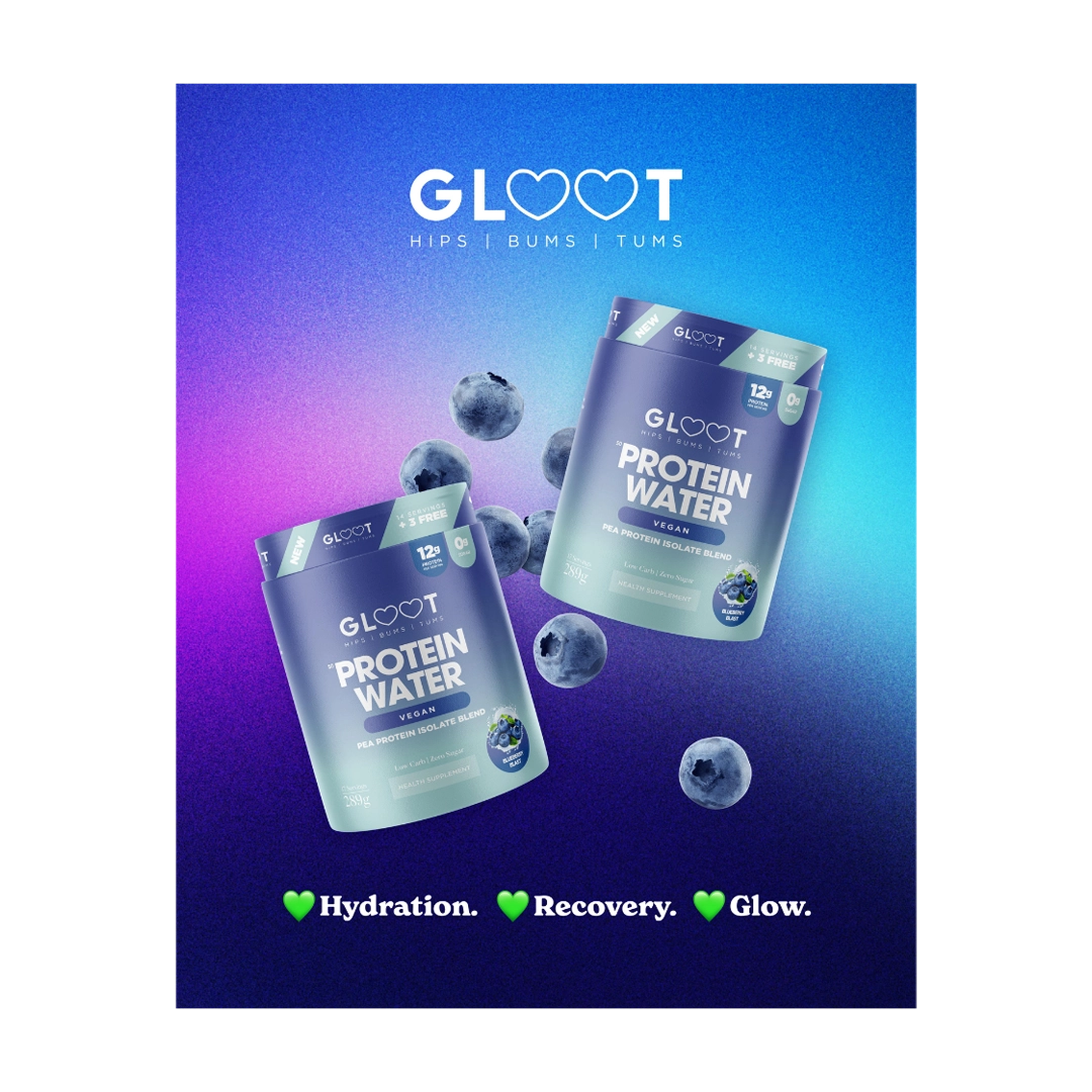 Gloot Protein Water Vegan Blueberry Blast, 280g