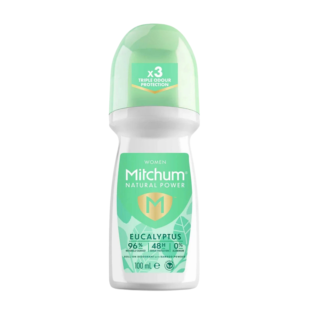 Mitchum Women 48H Natural Power Roll Lime & Eucalyptus, 100ml