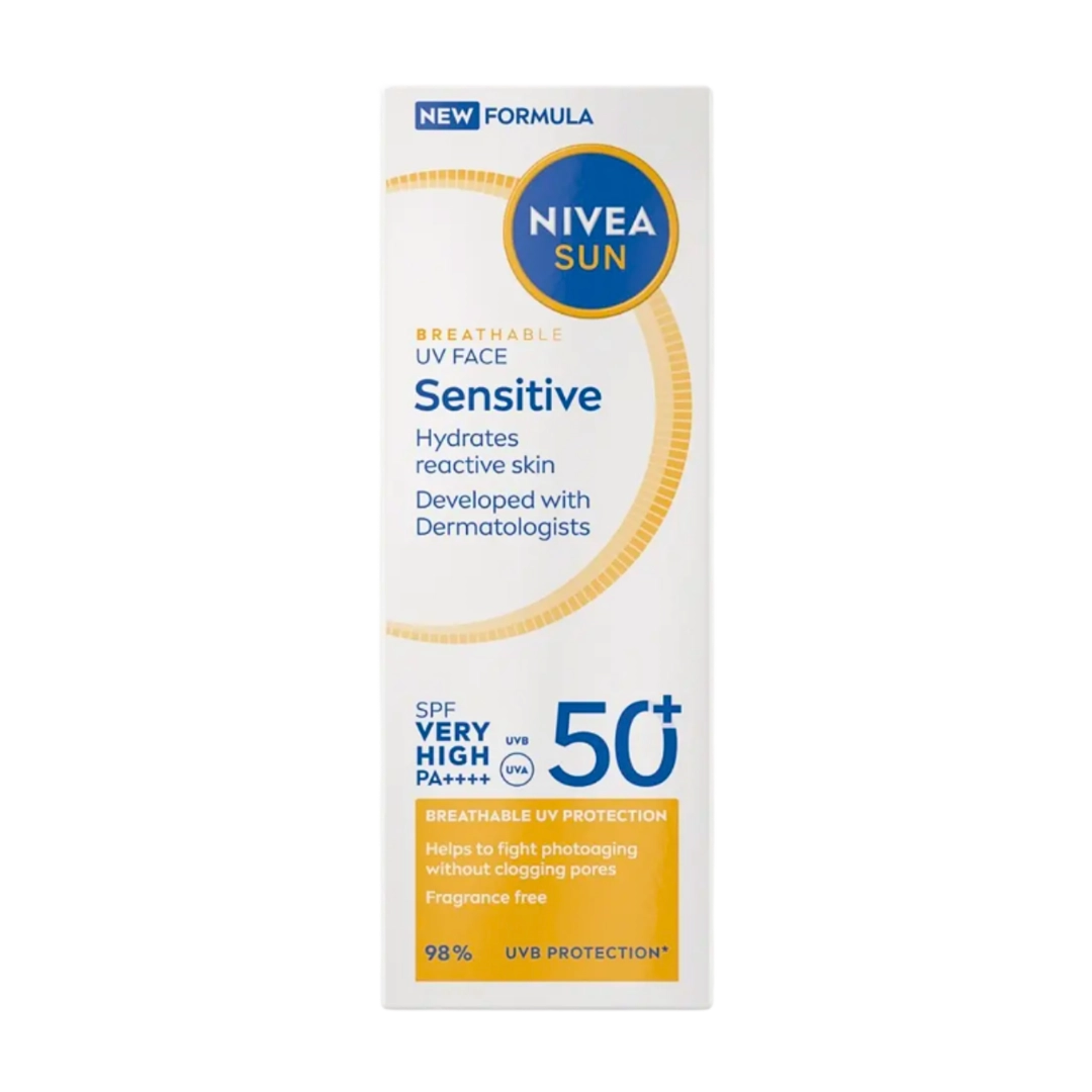 Nivea Breathable UV Face Sensitive SPF50, 40ml