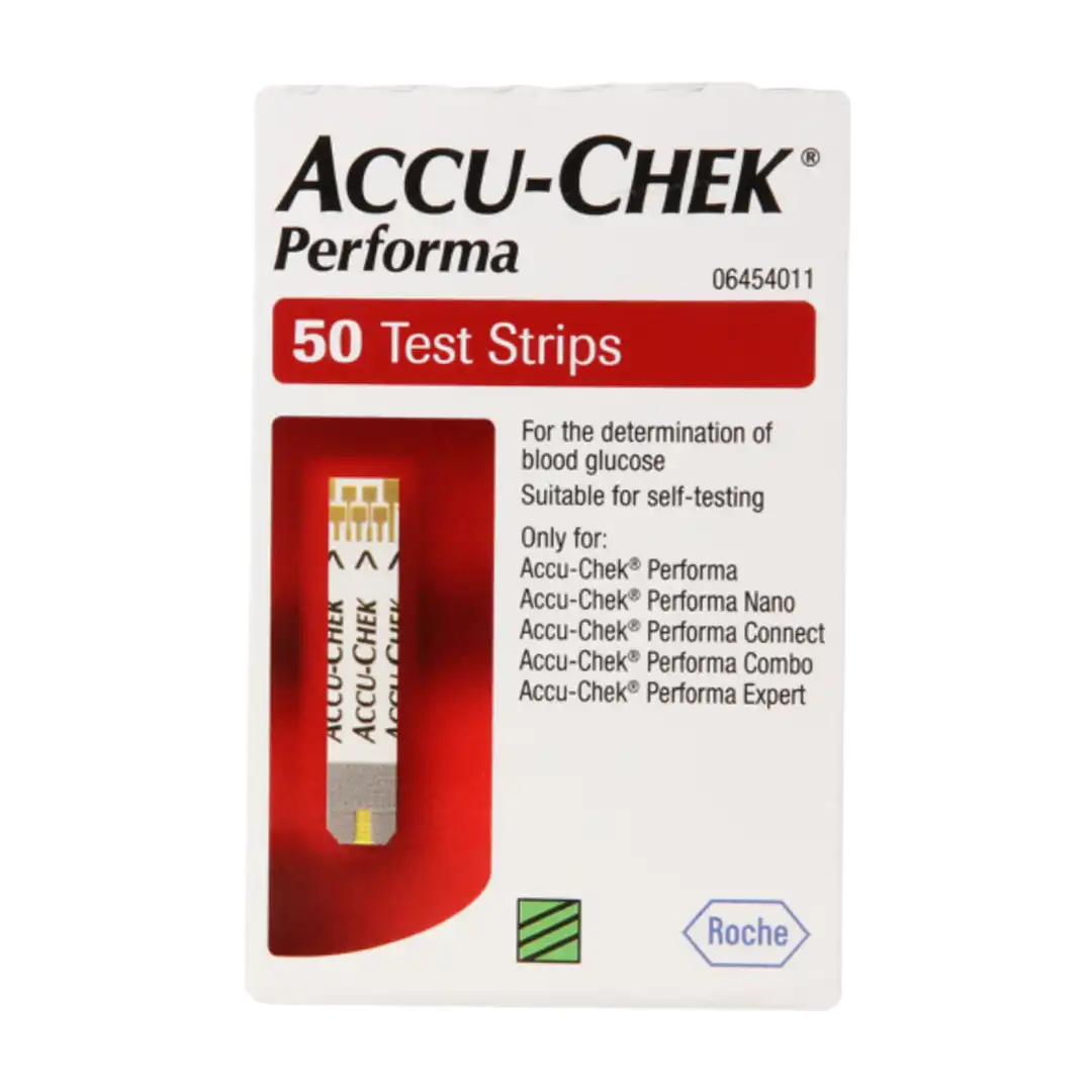 Accu-Chek Peforma Blood Glucose Test Strips, 50's