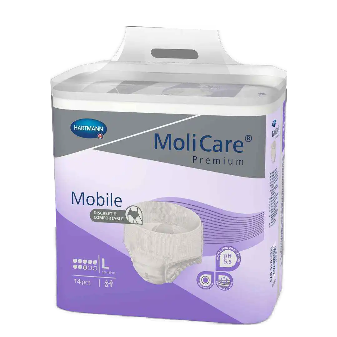 MoliCare Premium Mobile Absorption 8 Drops Large, 14's
